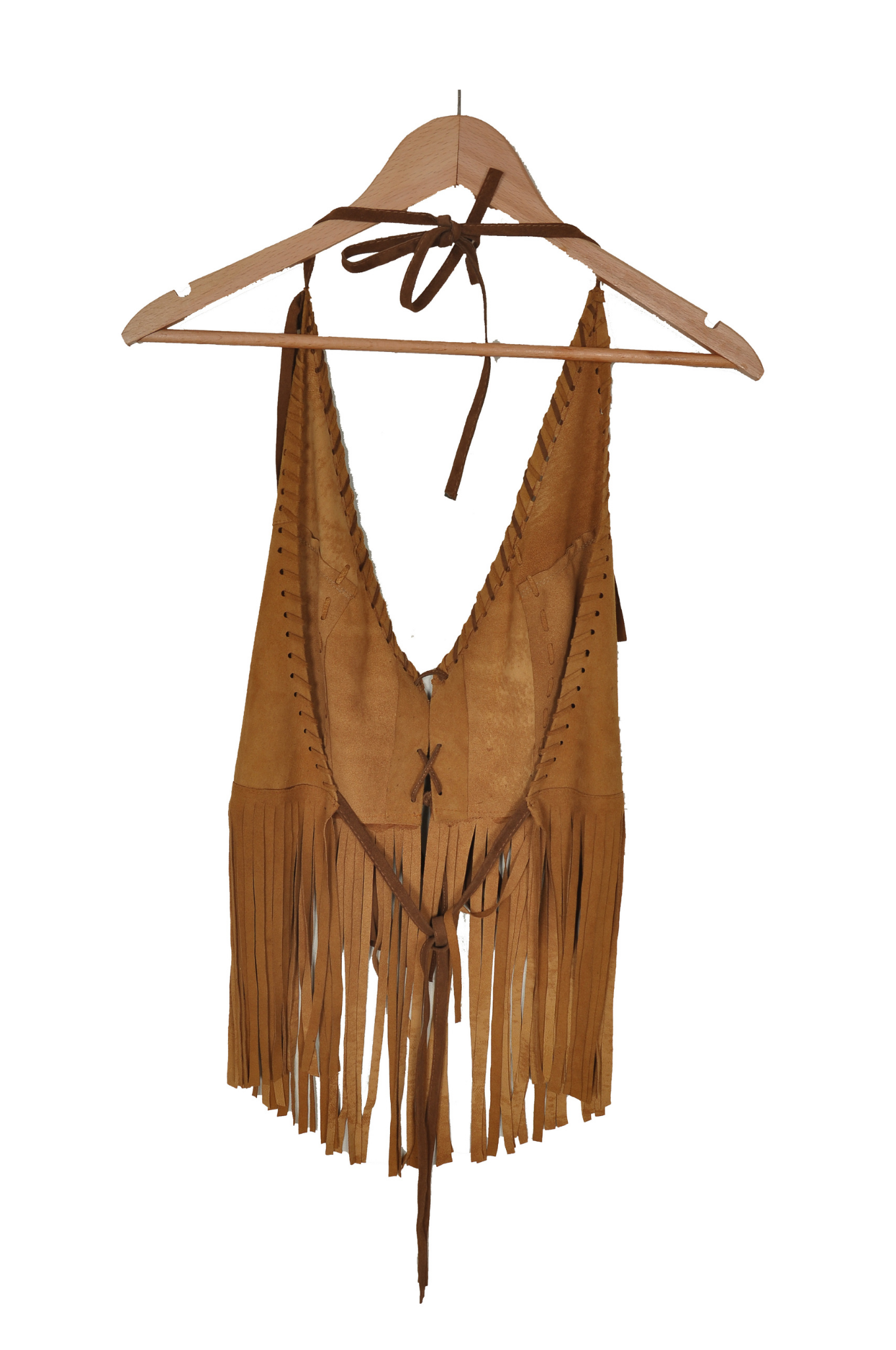 Artisanal Leather Bustier | Brown