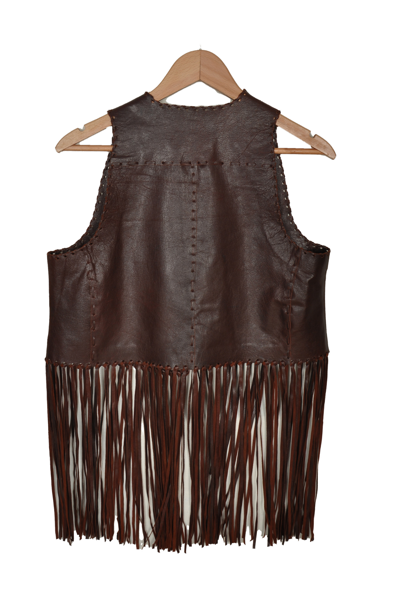 Vintage Inspired 100% Genuine Leather Vest | Brown